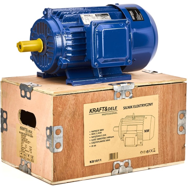 Silnik elektryczny 1,5KW 380V wałek 24mm