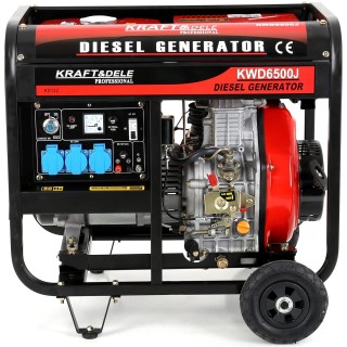 Agregat Diesel jednofazowy generator prądu 6500W 12/230V el. rozruch