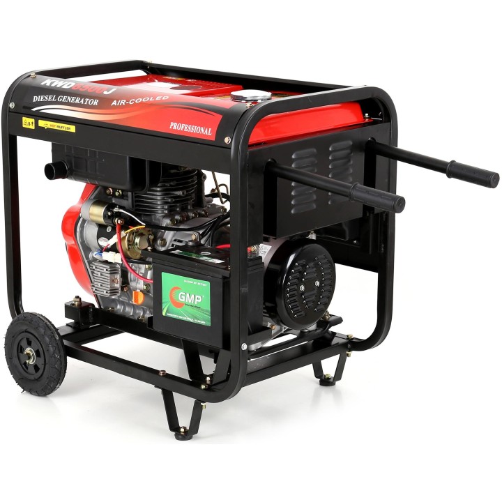Agregat Diesel jednofazowy generator prądu 6500W 12/230V el. rozruch