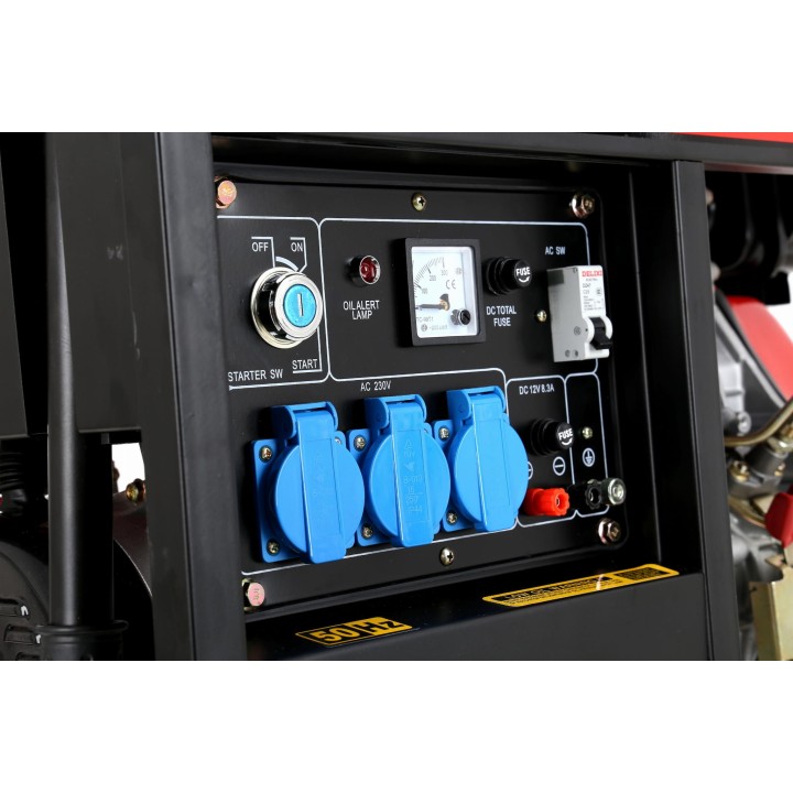 Agregat Diesel jednofazowy generator prądu 6500W 12/230V el. rozruch