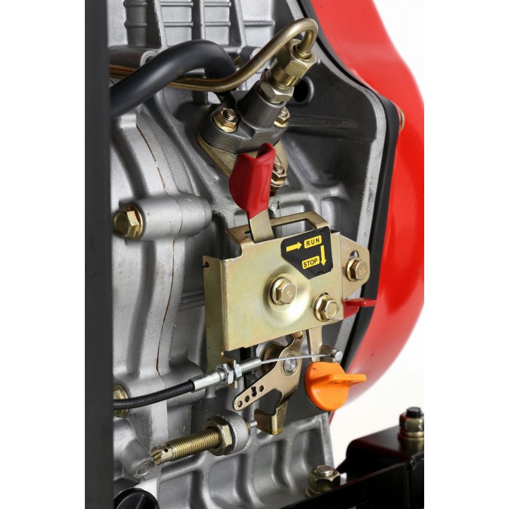 Agregat Diesel jednofazowy generator prądu 6500W 12/230V el. rozruch