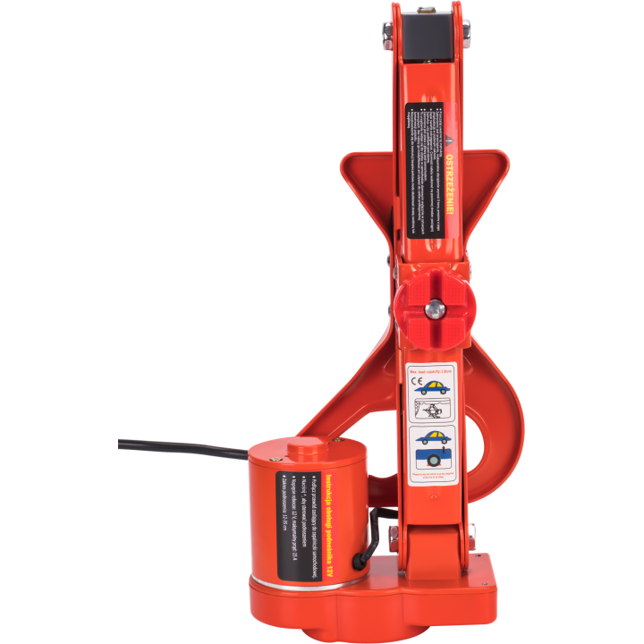 LEWAREK SAMOCHODOWY ELEKTRYCZNY PODNOŚNIK TRAPEZOWY 12V 3T WALIZKA 12-35cm