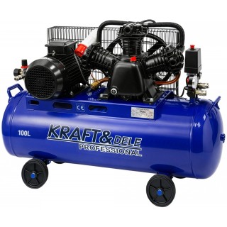 Kompresor olejowy 100L  4100W 650L/min 3 tłoki trójfazowy 400V