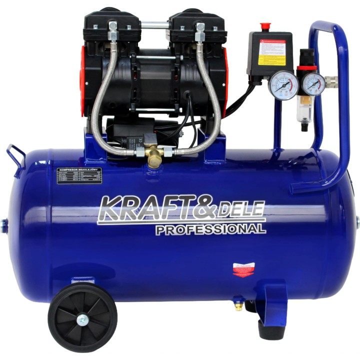 KOMPRESOR BEZOLEJOWY sprężarka powietrza 50L 1500W 290L/min