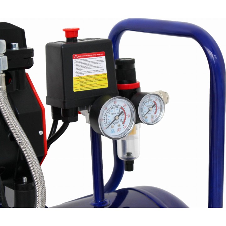 KOMPRESOR BEZOLEJOWY sprężarka powietrza 50L 1500W 290L/min