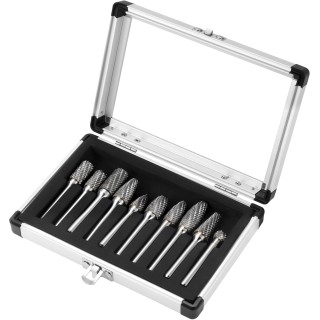FREZY/PILNIKI TRZPIENIOWE DO METALU 6mm 10szt. + etui