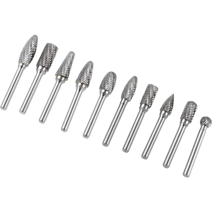 FREZY/PILNIKI TRZPIENIOWE DO METALU 6mm 10szt. + etui