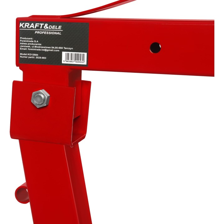 Podnośnik Żuraw hydrauliczny warsztatowy do silnika HDS 1000kg