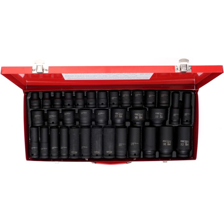 ZESTAW NASADEK UDAROWYCH 1/2" 35el. 8-32mm + walizka