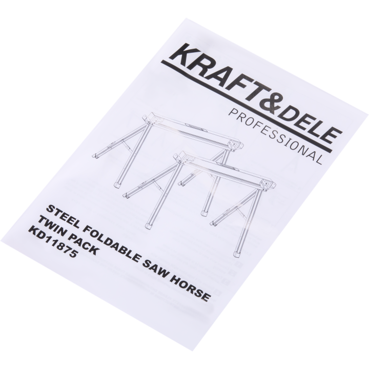 Kobyłki budowlane warsztatowe koziołki składane - 2 szt. 106x59x76 cm