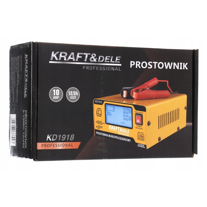 Prostownik MIKROPROCESOROWY Samochodowy 12/24V 10A