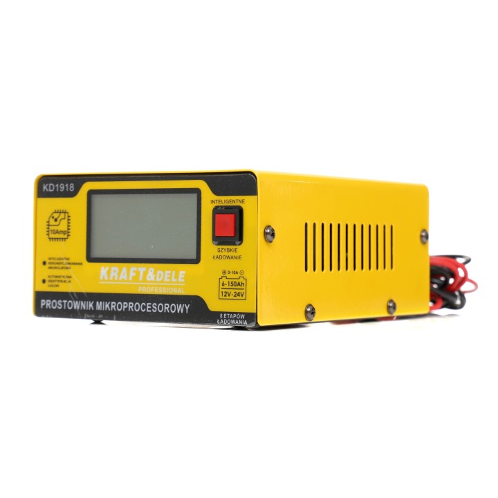 Prostownik MIKROPROCESOROWY Samochodowy 12/24V 10A