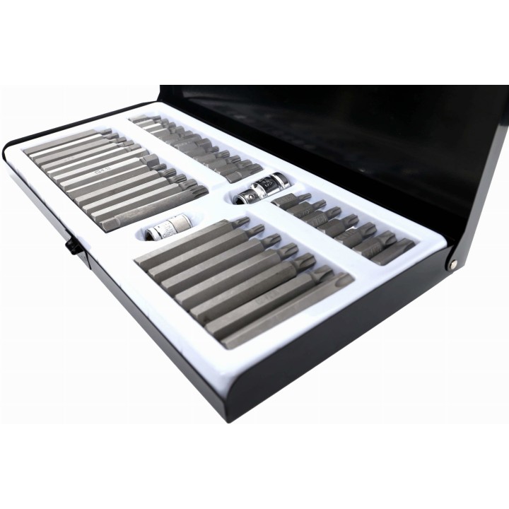 Komplet zestaw Bitów TORX, HEX, SPLINE 40el. + walizka