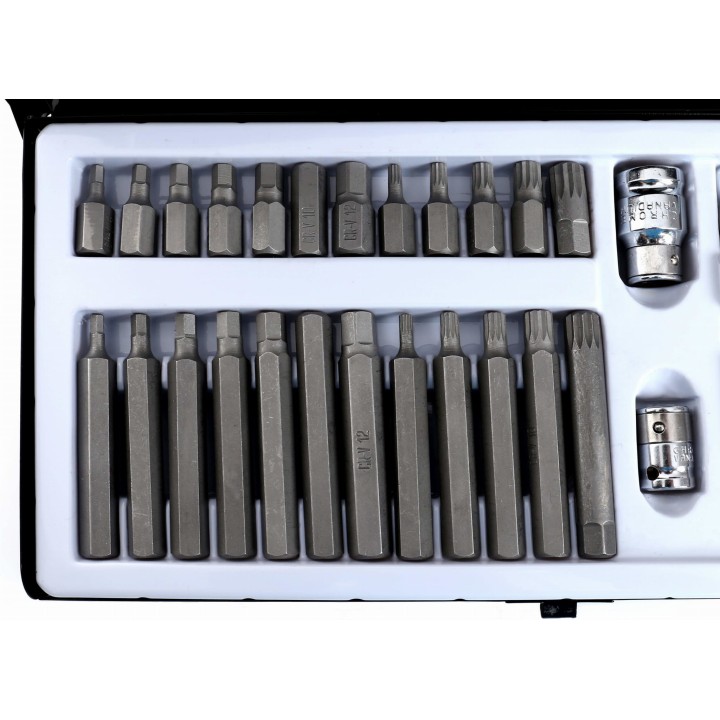 Komplet zestaw Bitów TORX, HEX, SPLINE 40el. + walizka