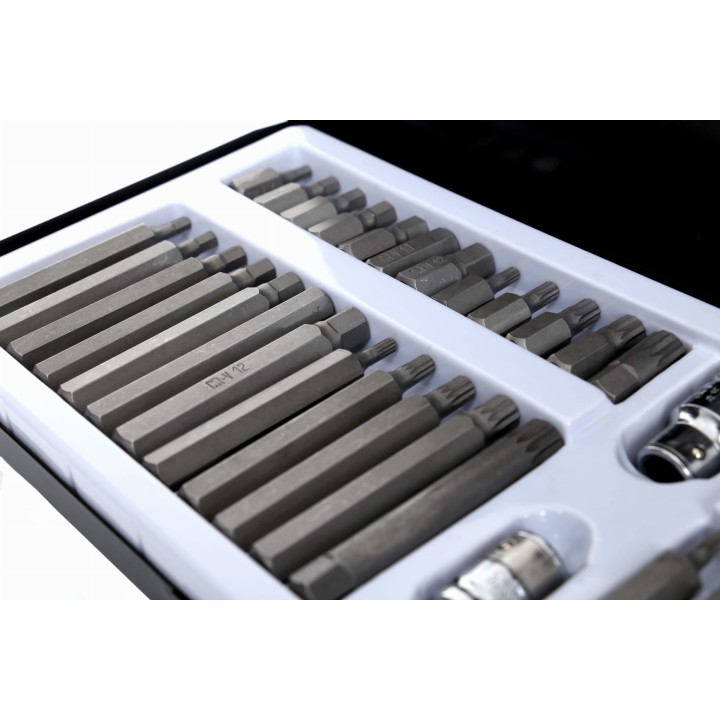 Komplet zestaw Bitów TORX, HEX, SPLINE 40el. + walizka