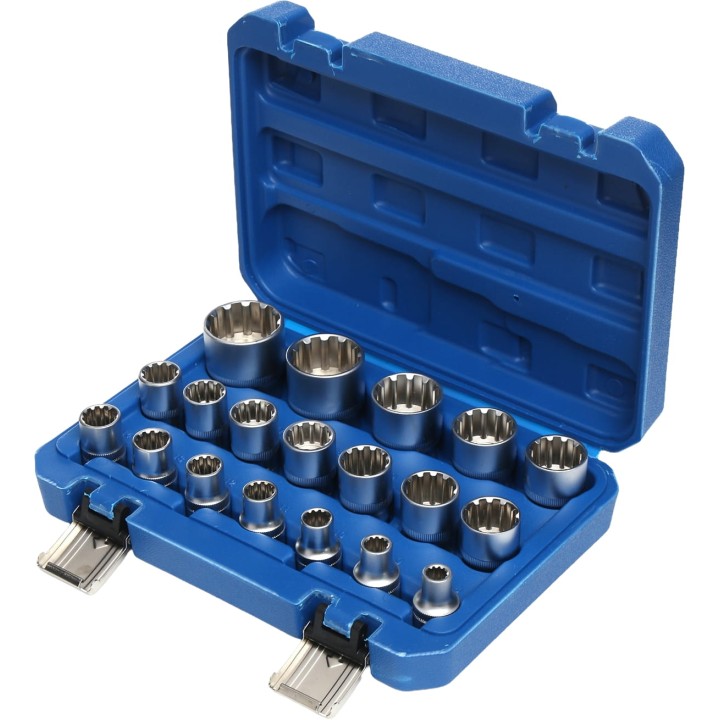 Zestaw nasadek TORX zestaw nasadek 19szt. 1/2"  8-32mm + walizka