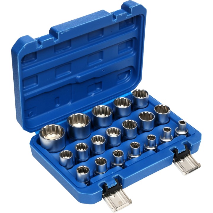 Zestaw nasadek TORX zestaw nasadek 19szt. 1/2"  8-32mm + walizka