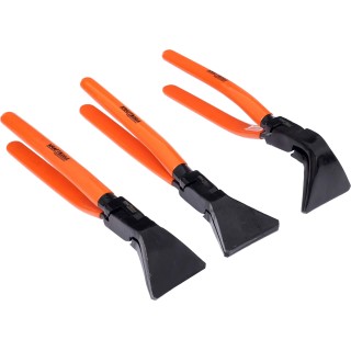 KOMPLET ZESTAW SZCZYPIEC DEKARSKICH DO GIĘCIA BLACHY 180° / 90° / 45° 275mm
