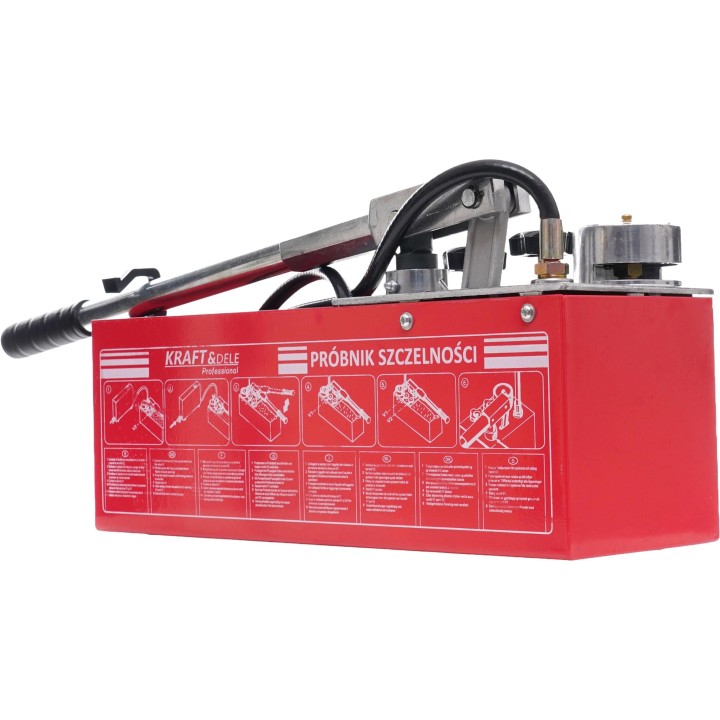 POMPA kontrolna RĘCZNA DO PRÓB CIŚNIENIOWYCH i napełniania instalacji CO 0-50kg 45ml 12L