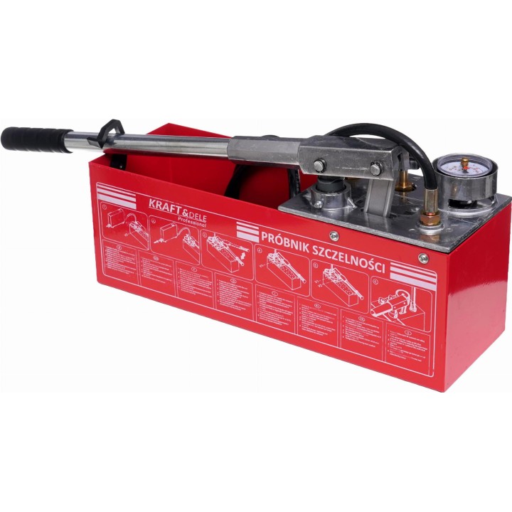 POMPA kontrolna RĘCZNA DO PRÓB CIŚNIENIOWYCH i napełniania instalacji CO 0-50kg 45ml 12L
