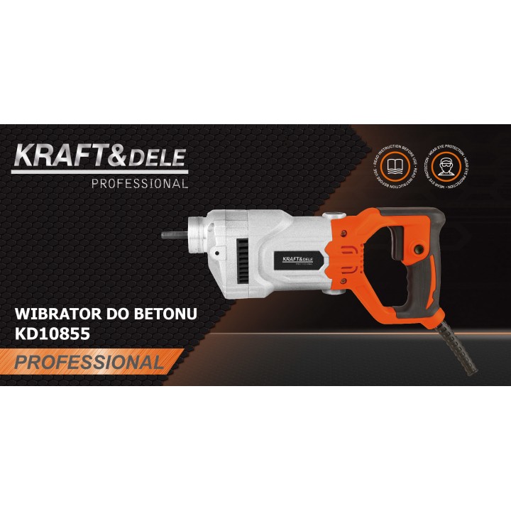 Wibrator do zagęszczani betonu 1300W bez buławy