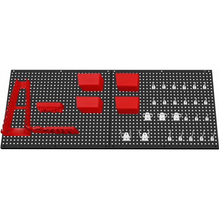 Tablica narzędziowa metalowa 112x45cm organizer na narzędzia ścianka