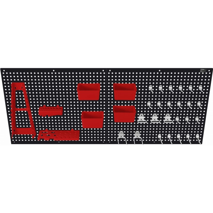 Tablica narzędziowa metalowa 112x45cm organizer na narzędzia ścianka