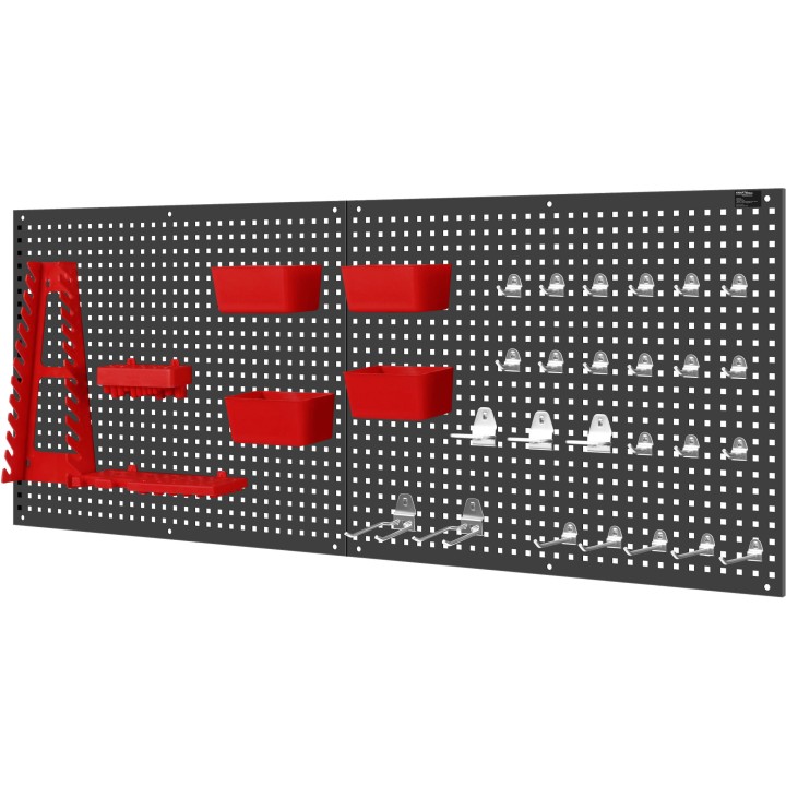 Tablica narzędziowa metalowa 112x45cm organizer na narzędzia ścianka