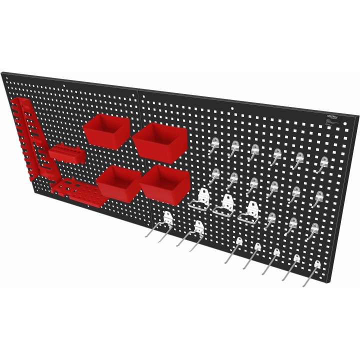 Tablica narzędziowa metalowa 112x45cm organizer na narzędzia ścianka