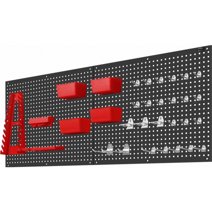 Tablica narzędziowa metalowa 112x45cm organizer na narzędzia ścianka