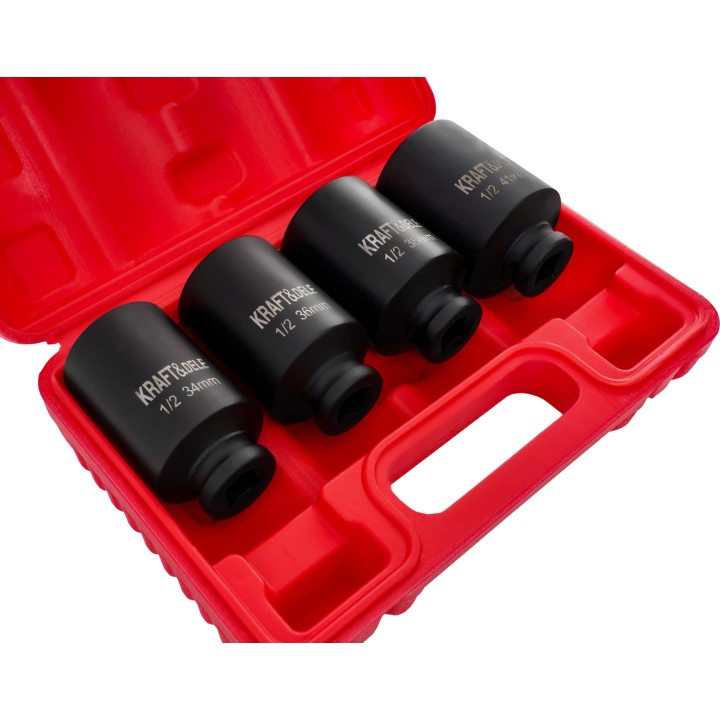 NASADKI UDAROWE 6-KĄTNE 1/2" 4EL. 34-41mm + walizka