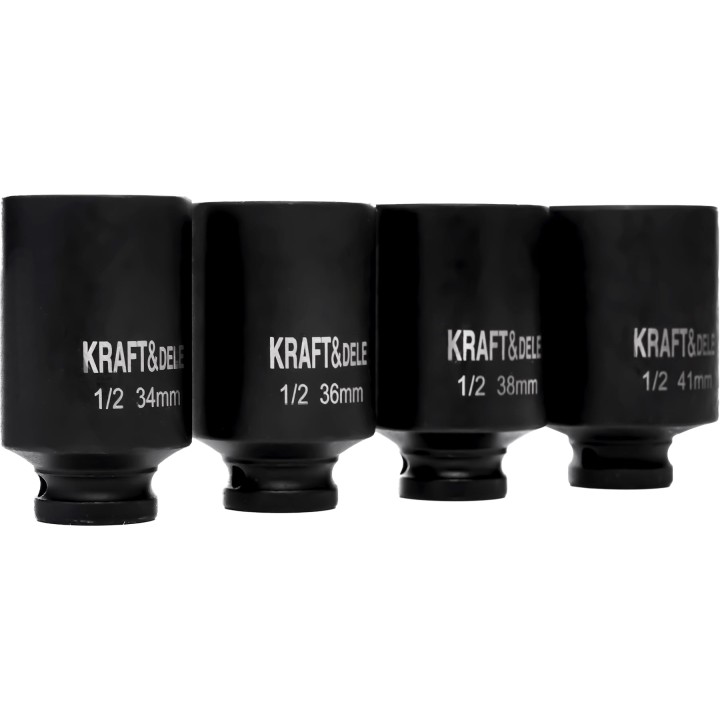 NASADKI UDAROWE 6-KĄTNE 1/2" 4EL. 34-41mm + walizka