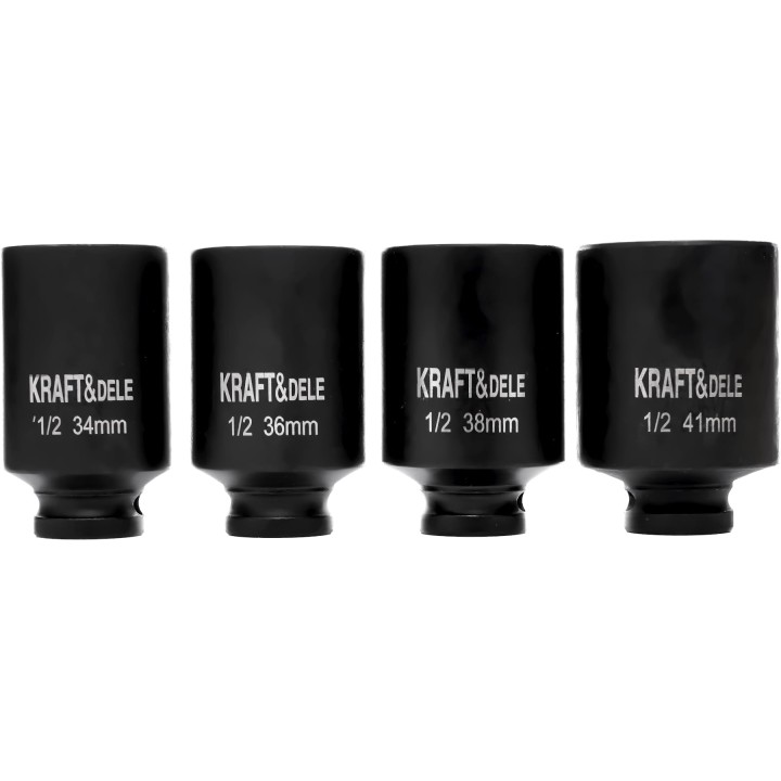 NASADKI UDAROWE 6-KĄTNE 1/2" 4EL. 34-41mm + walizka