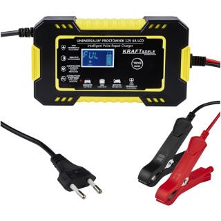 AUTOMATYCZNY PROSTOWNIK AKUMULATOROWY LCD 12V / 6A z naprawą