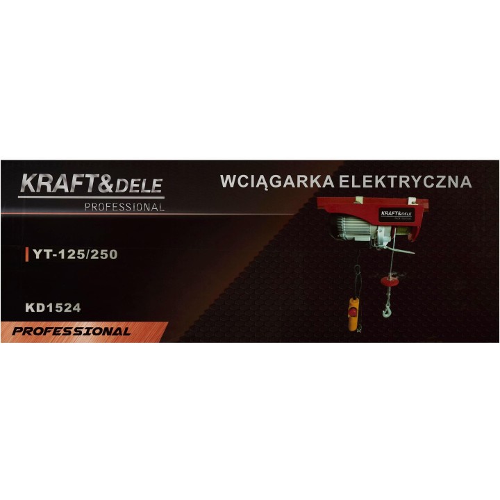 Wyciągarka elektryczna wyciągarka linowa 250kg / 125kg 12m
