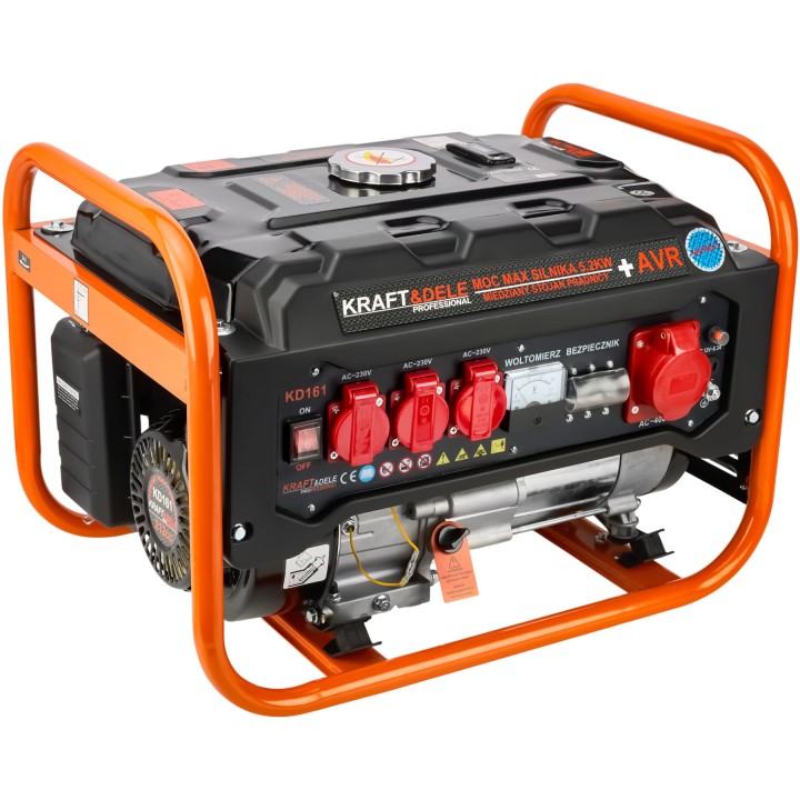 Agregat prądotwórczy przenośny generator prądu 3500W 12-380V trójfazowy