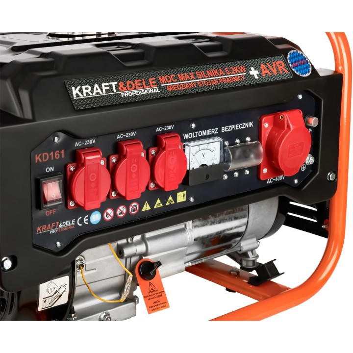 Agregat prądotwórczy przenośny generator prądu 3500W 12-380V trójfazowy