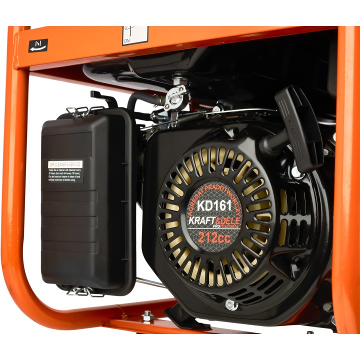 Agregat prądotwórczy przenośny generator prądu 3500W 12-380V trójfazowy