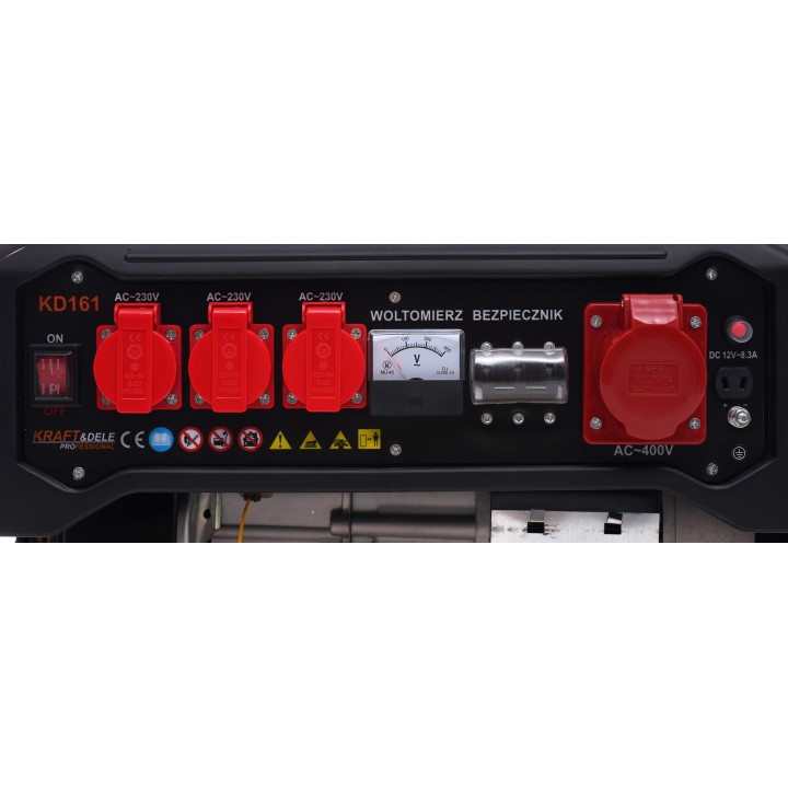 Agregat prądotwórczy przenośny generator prądu 3500W 12-380V trójfazowy