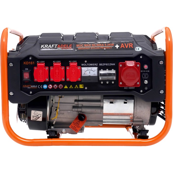 Agregat prądotwórczy przenośny generator prądu 3500W 12-380V trójfazowy