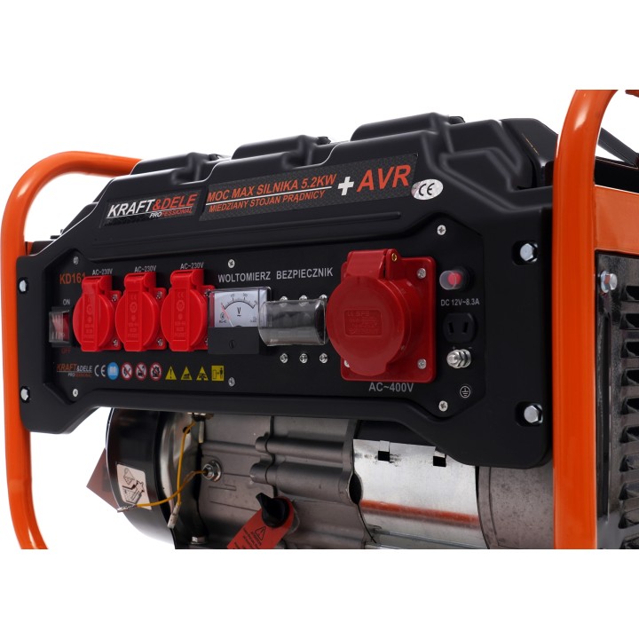 Agregat prądotwórczy przenośny generator prądu 3500W 12-380V trójfazowy