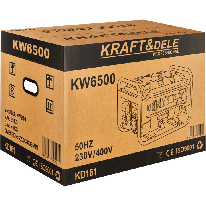 Agregat prądotwórczy przenośny generator prądu 3500W 12-380V trójfazowy