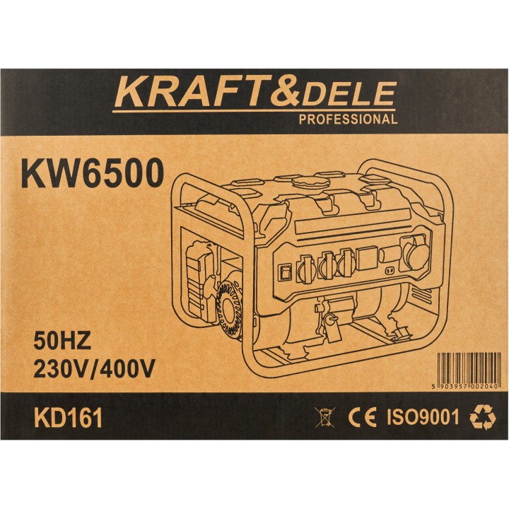 Agregat prądotwórczy przenośny generator prądu 3500W 12-380V trójfazowy