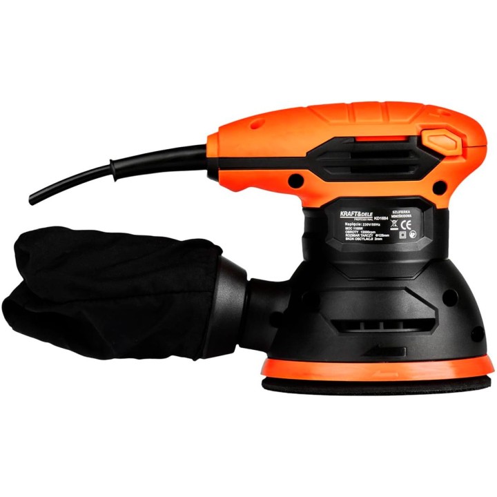 Szlifierka mimośrodowa 1100W elektryczna 125mm + worek