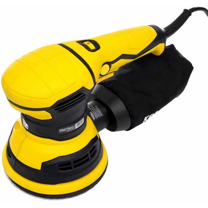 Szlifierka mimośrodowa 1200W elektryczna z regulacją 125mm + worek