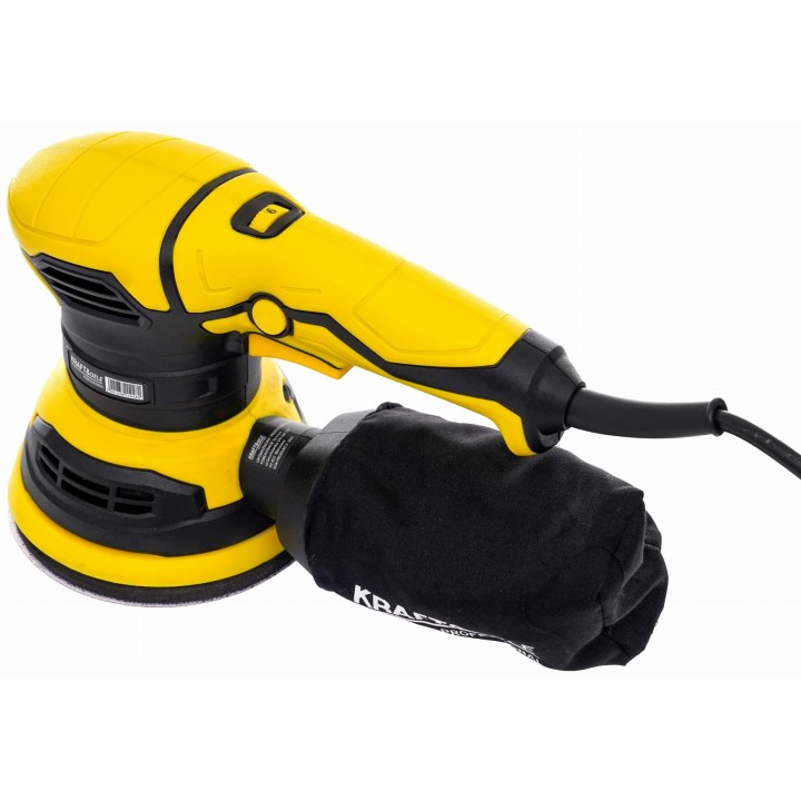 Szlifierka mimośrodowa 1200W elektryczna z regulacją 125mm + worek