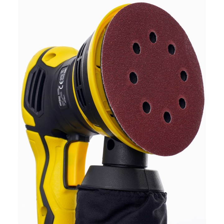 Szlifierka mimośrodowa 1200W elektryczna z regulacją 125mm + worek