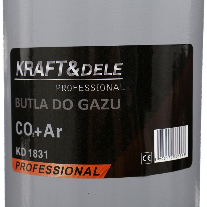 BUTLA GAZOWA DO MIESZANKI SPAWARKI AR CO2 PUSTA 8L ARGON MIG MAG
