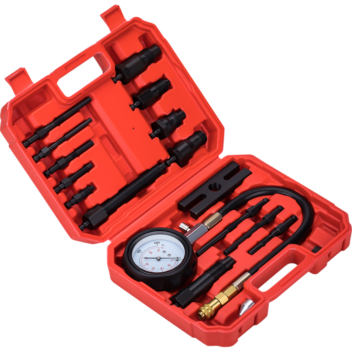 TESTER MIERNIK CIŚNIENIA SPRĘŻANIA - KOMPRESJI - DIESEL 0-70 BAR MAX FULL