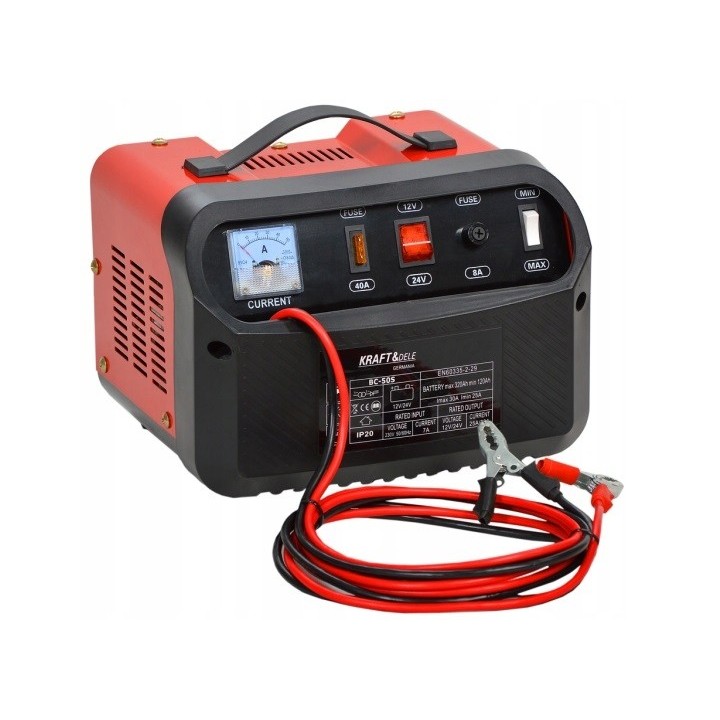 PROSTOWNIK SAMOCHODOWY DO AKUMULATORÓW 12 24V 40A
